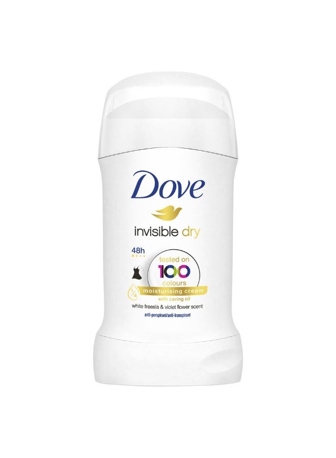 دوف مزيل عرق دوف إنفيزيبل دراي ستيك مضاد للتعرق، رول أون، 40 مل، عبوة من قطعة واحدة - Image 1